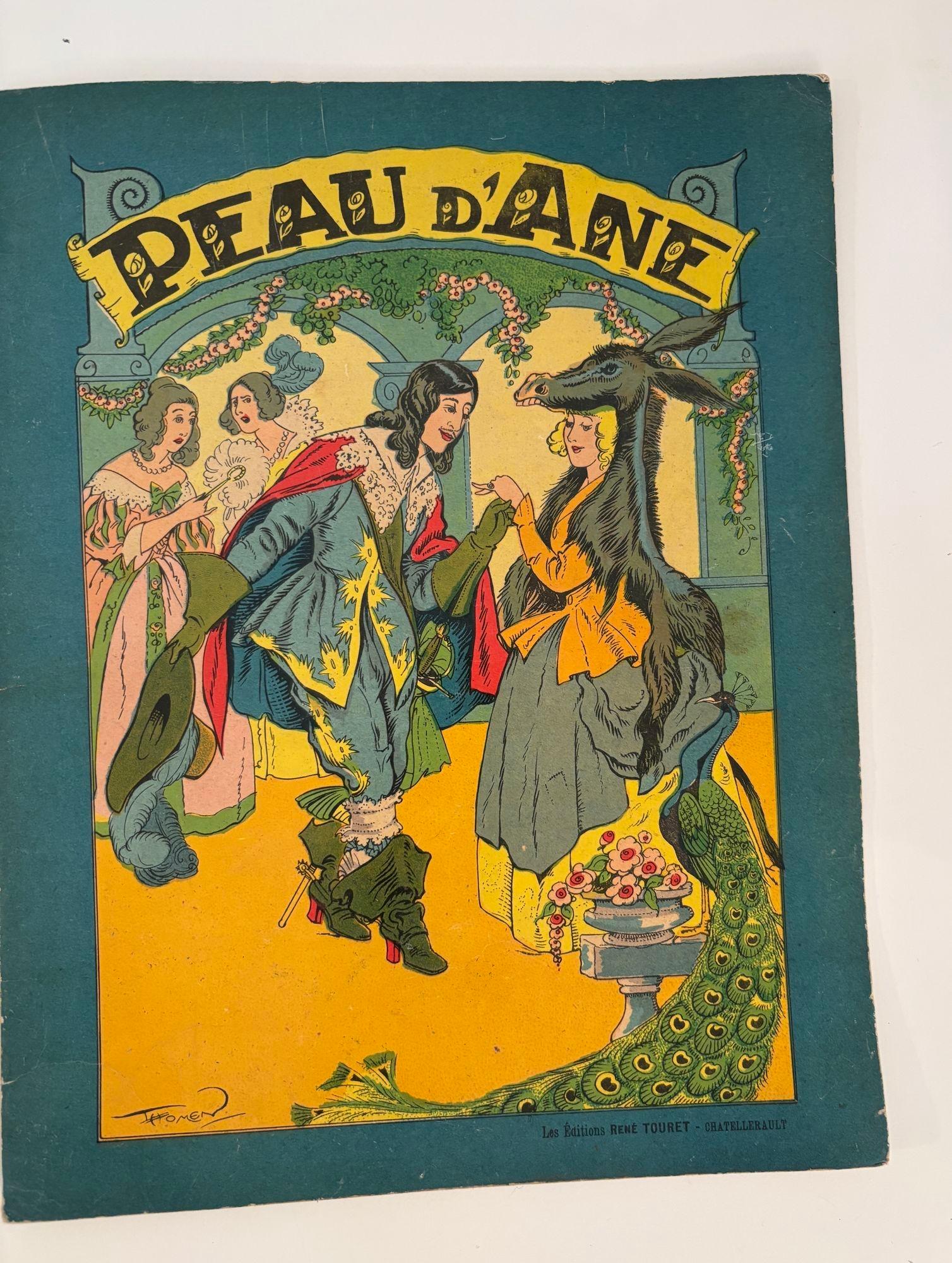 Antique French Children Books 1936 Set of 3 In Good Condition For Sale In North Hollywood, CA