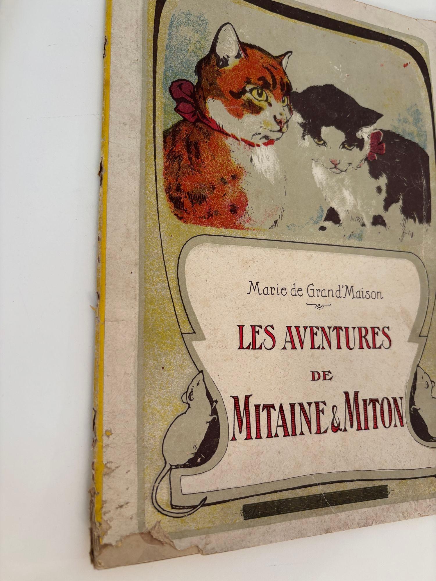 Antique French Children Books 1936 Set of 3 For Sale 2