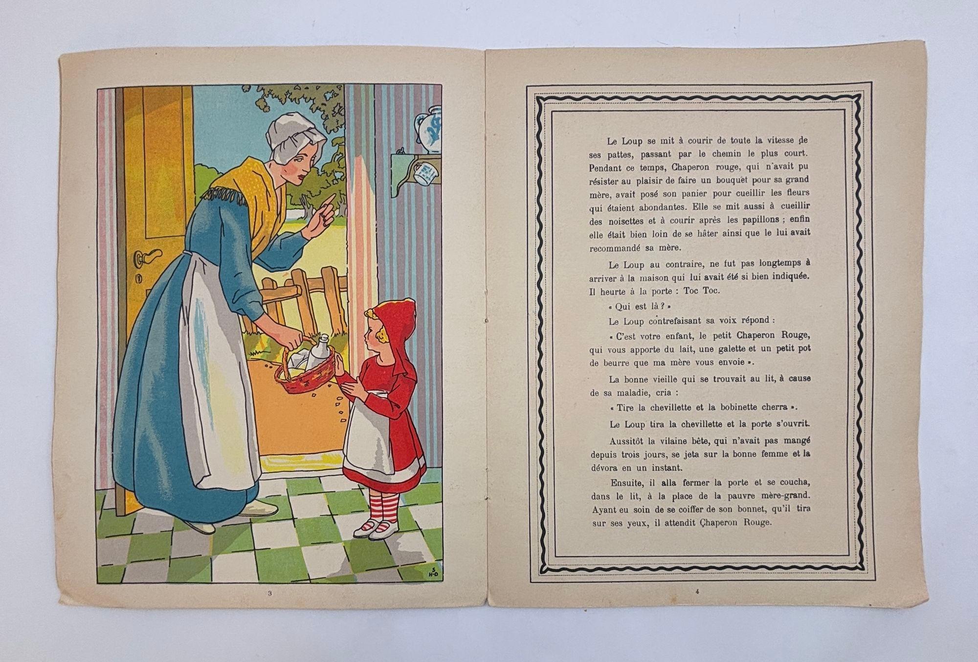 Antique French Children Books 1936 Set of 3 For Sale 3