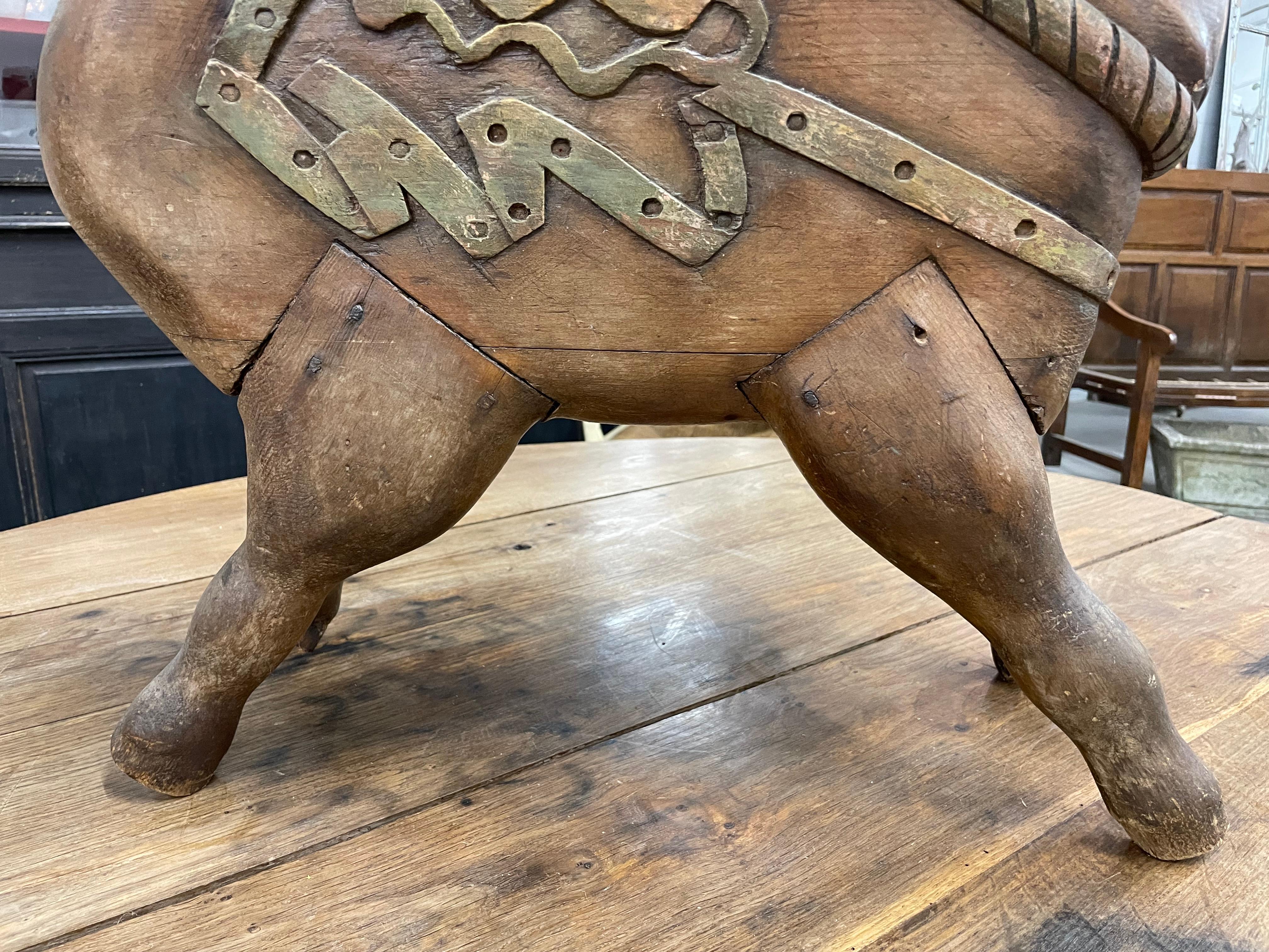 Antique French Children's Carousel Pig For Sale 2