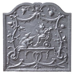 Antique French Chinoiserie Fireback, 18th Century