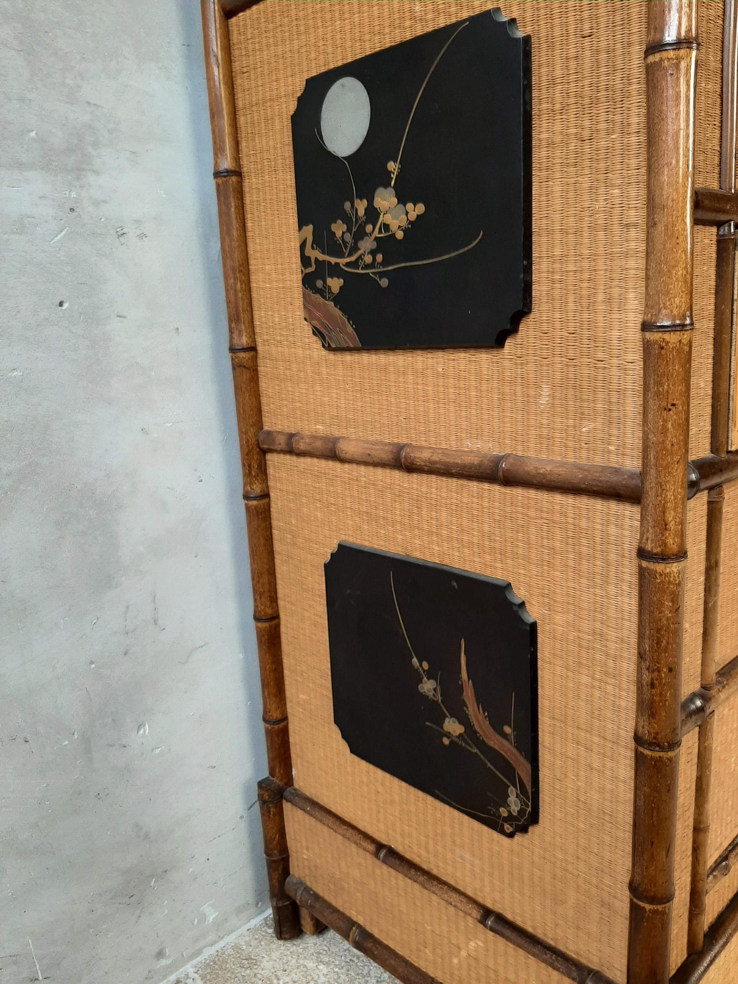 Antiker französischer Chinoiserie Sekretär à abbantant im Angebot 10