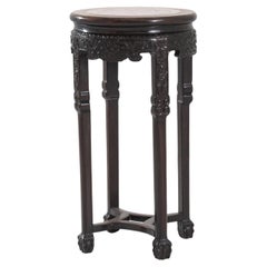 Antique French Chinoiserie Wooden Pedestal