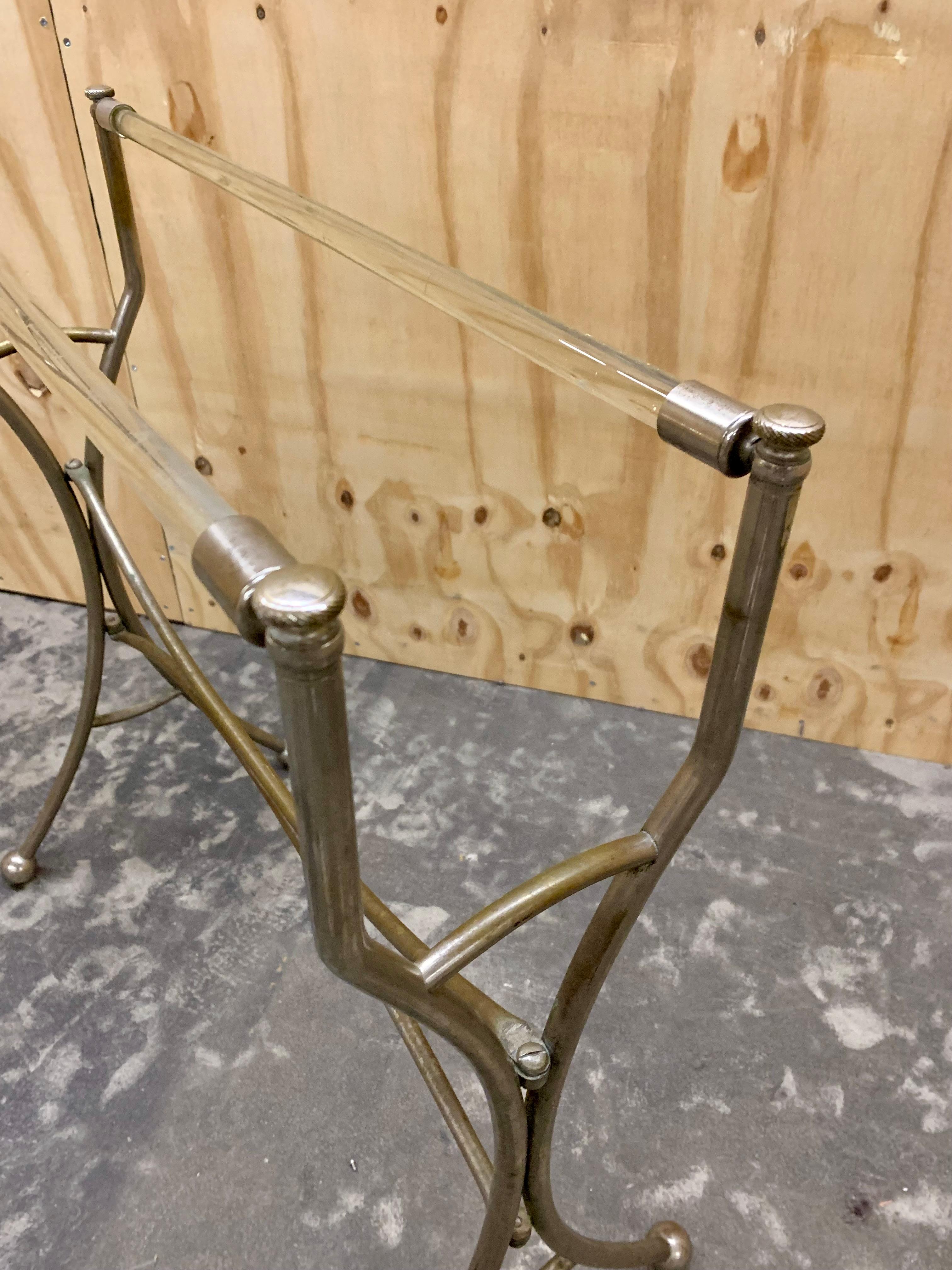 Antiker französischer Handtuchständer aus Chrom (Französisch)