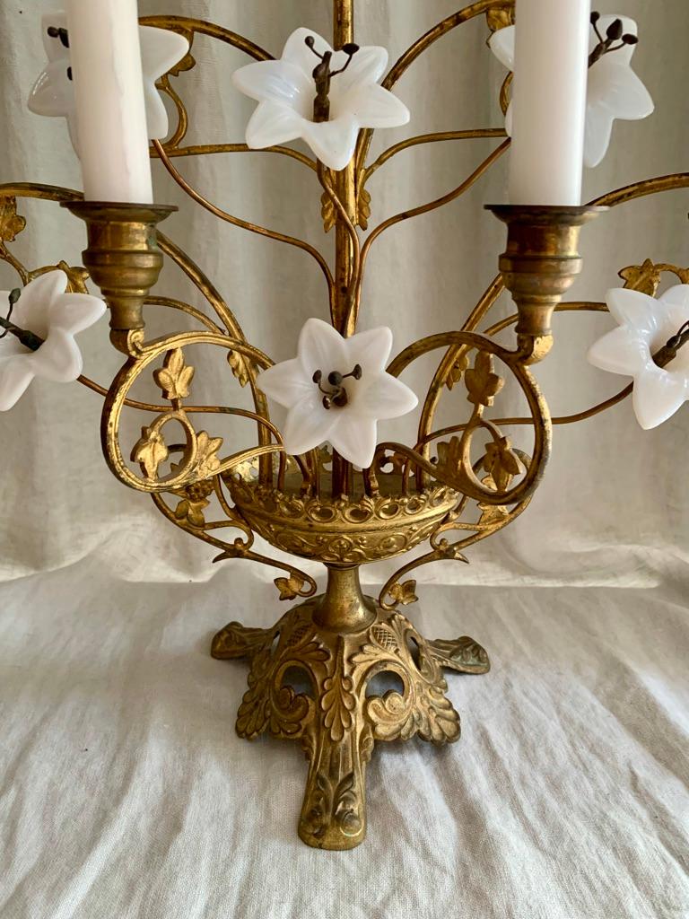 Early 20th Century Antique French Church Candelabra