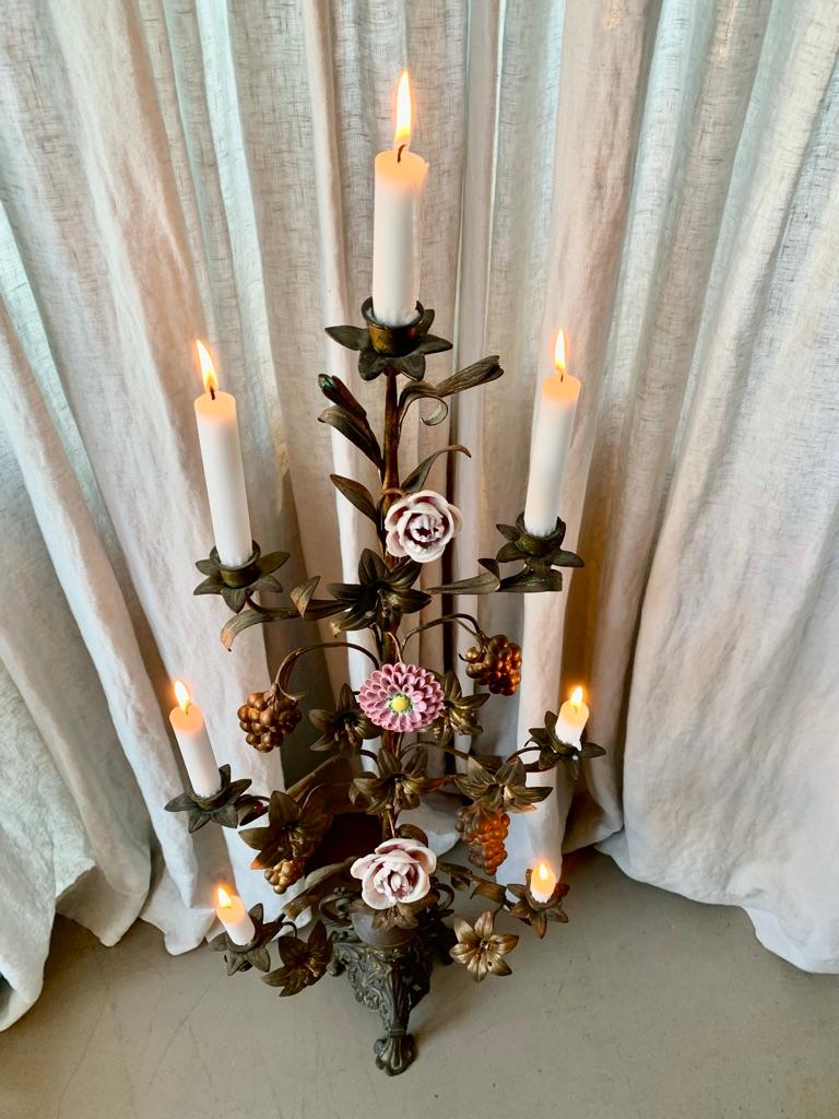 Antique French Church Candelabra 3
