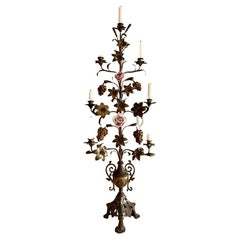 Antique French Church Candelabra