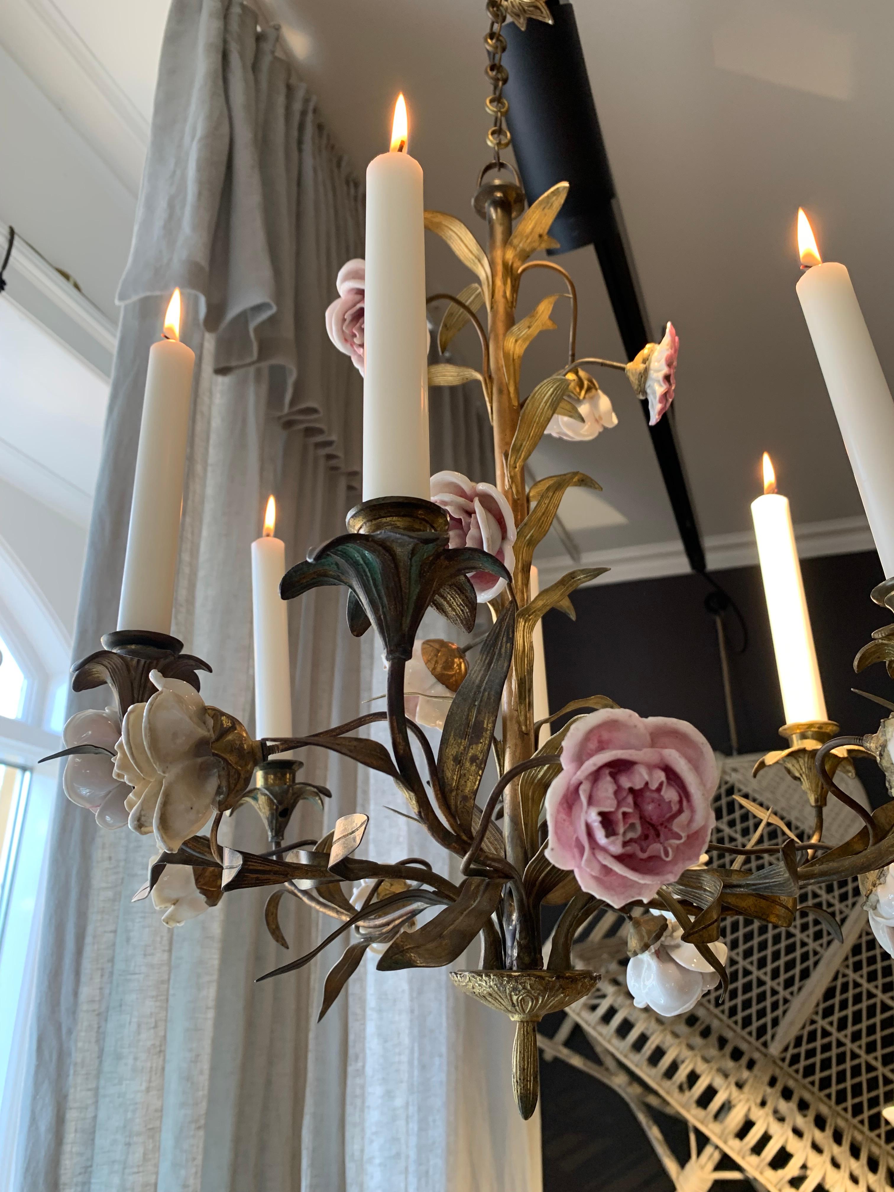 Antique French Church Chandelier 1