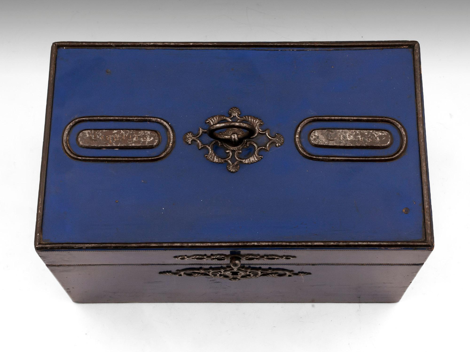 Victorian Antique French Cigar Box, 19th Century