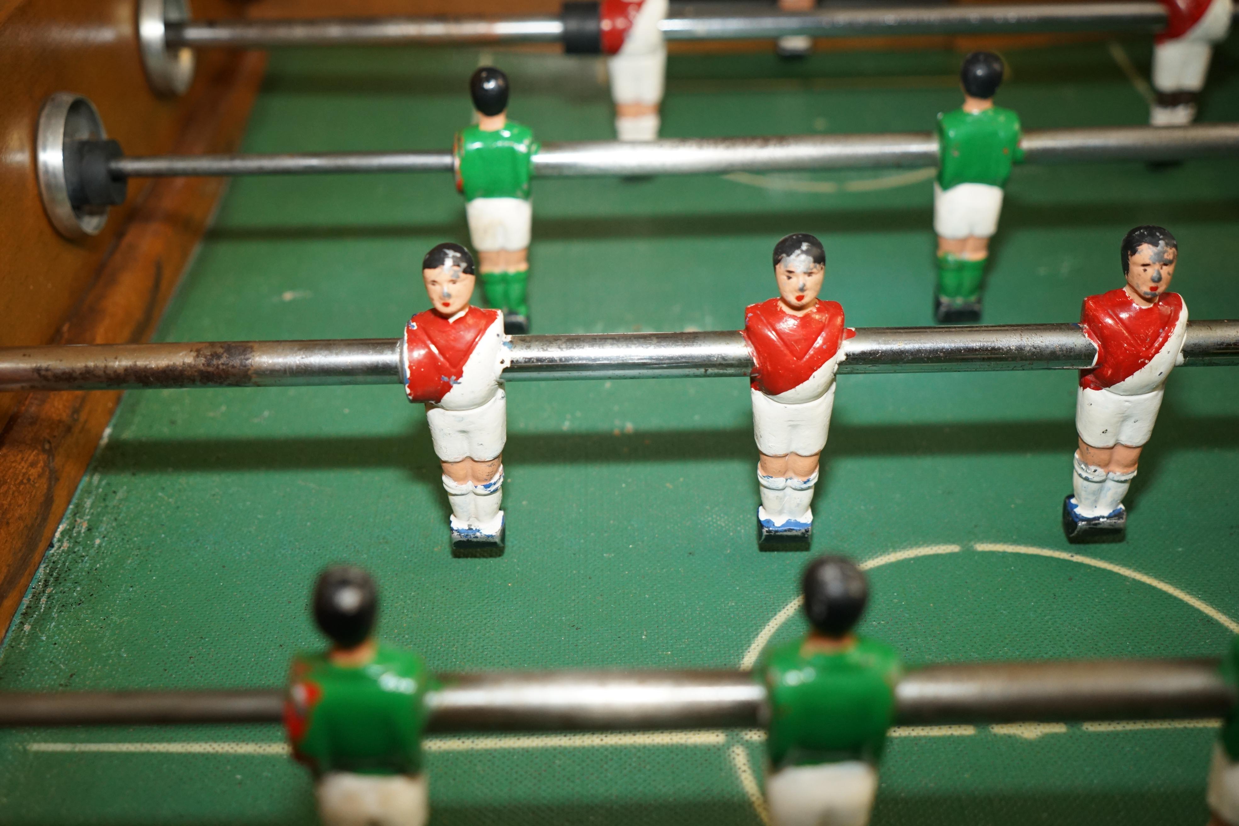 ANTIQUE FRENCH CIR 1920's R WOLFF LES JEUX AUTOMATIQUES FOOTBALL FOOSBALL TABLE For Sale 7