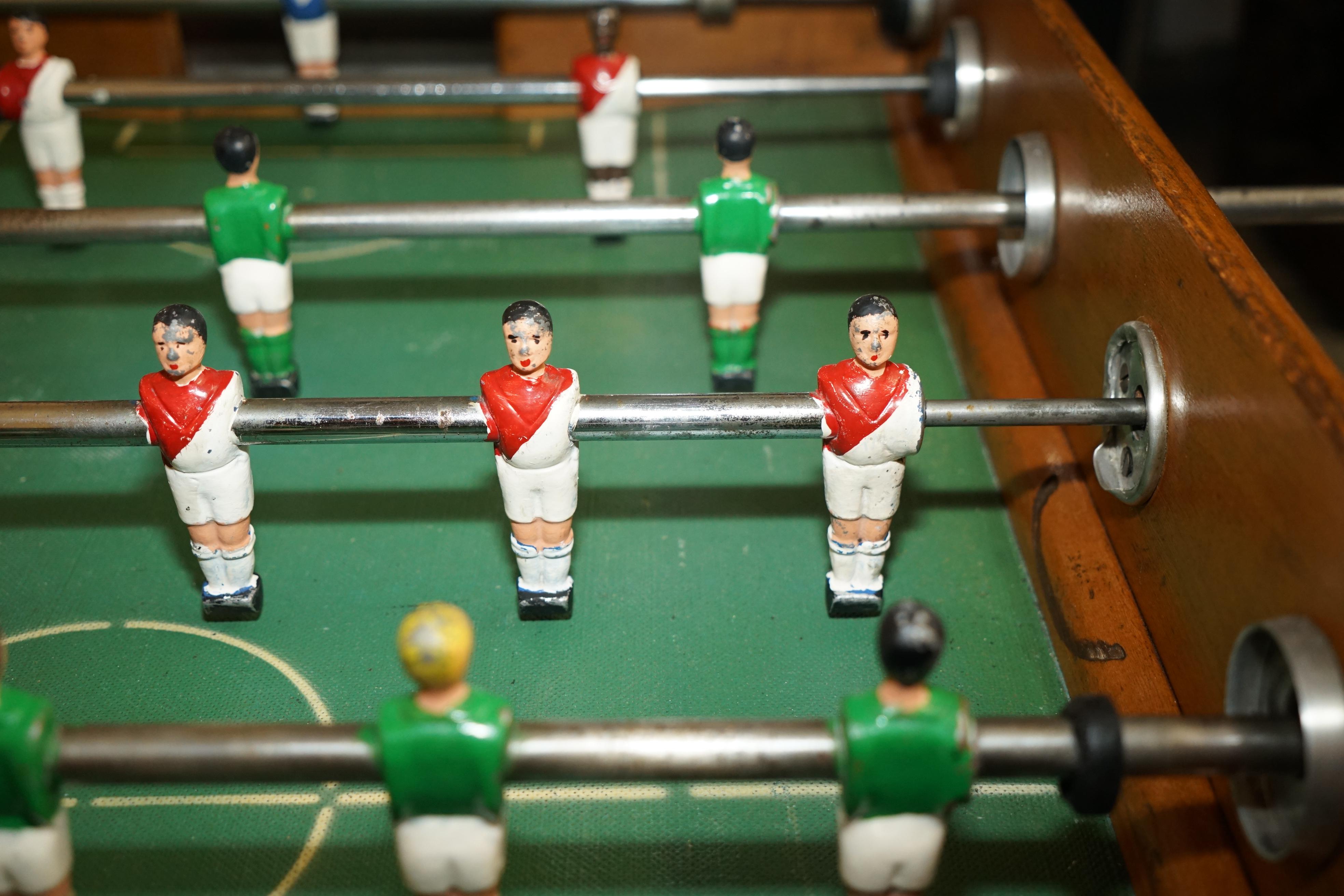 ANTIQUE FRENCH CIR 1920's R WOLFF LES JEUX AUTOMATIQUES FOOTBALL FOOSBALL TABLE For Sale 8