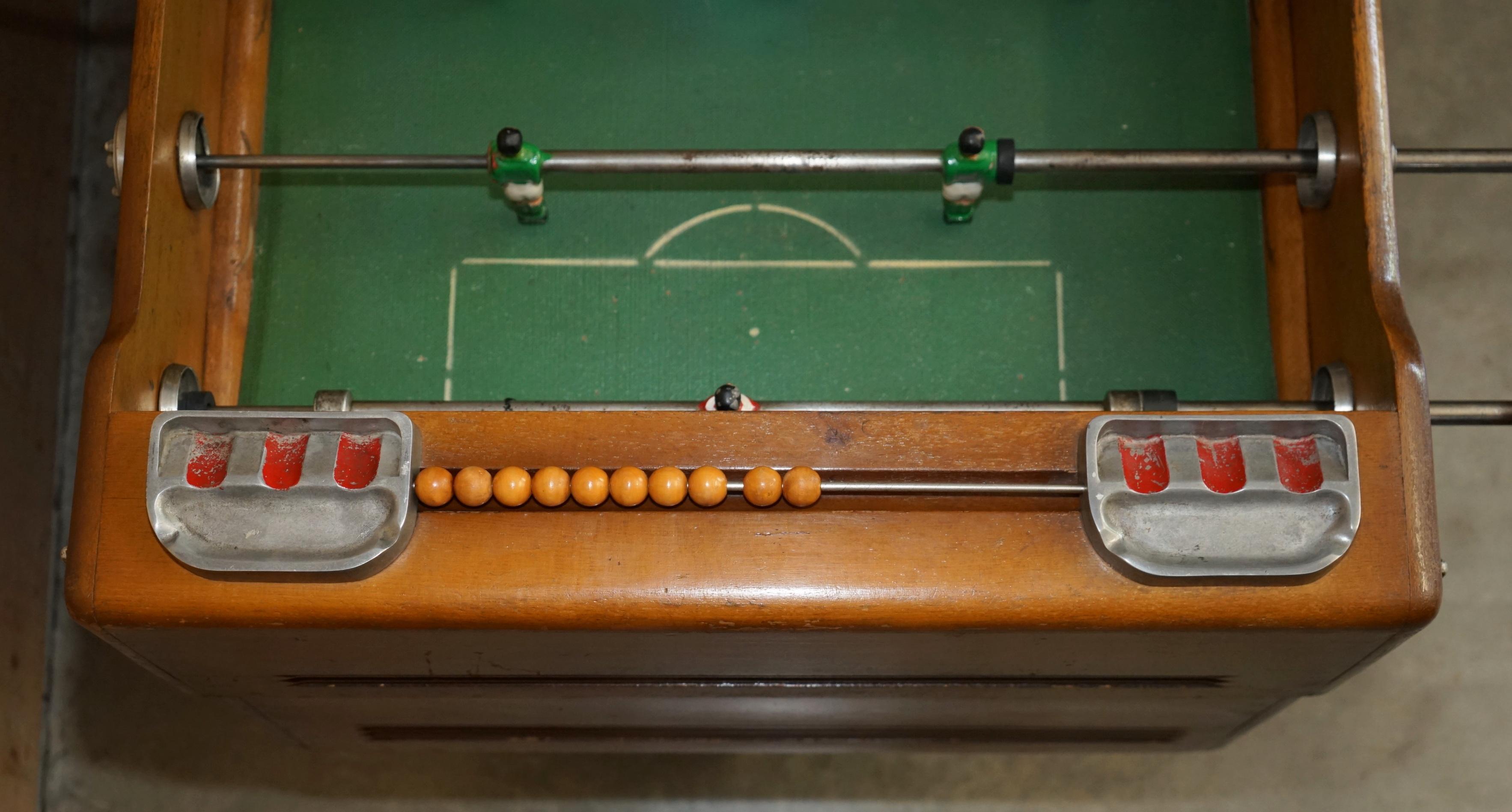 ANTIQUE FRENCH CIR 1920's R WOLFF LES JEUX AUTOMATIQUES FOOTBALL FOOSBALL TABLE For Sale 9