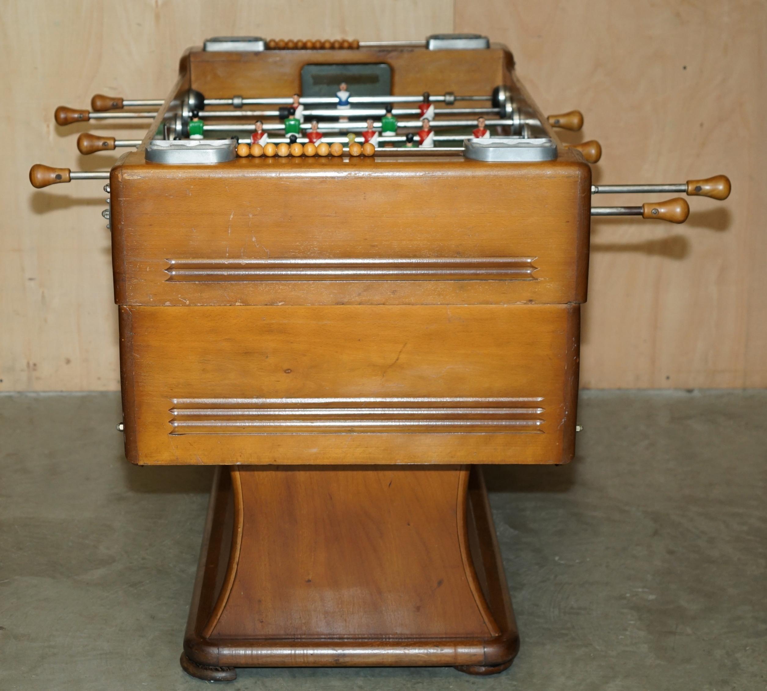 ANTIQUE FRENCH CIR 1920's R WOLFF LES JEUX AUTOMATIQUES FOOTBALL FOOSBALL TABLE For Sale 11
