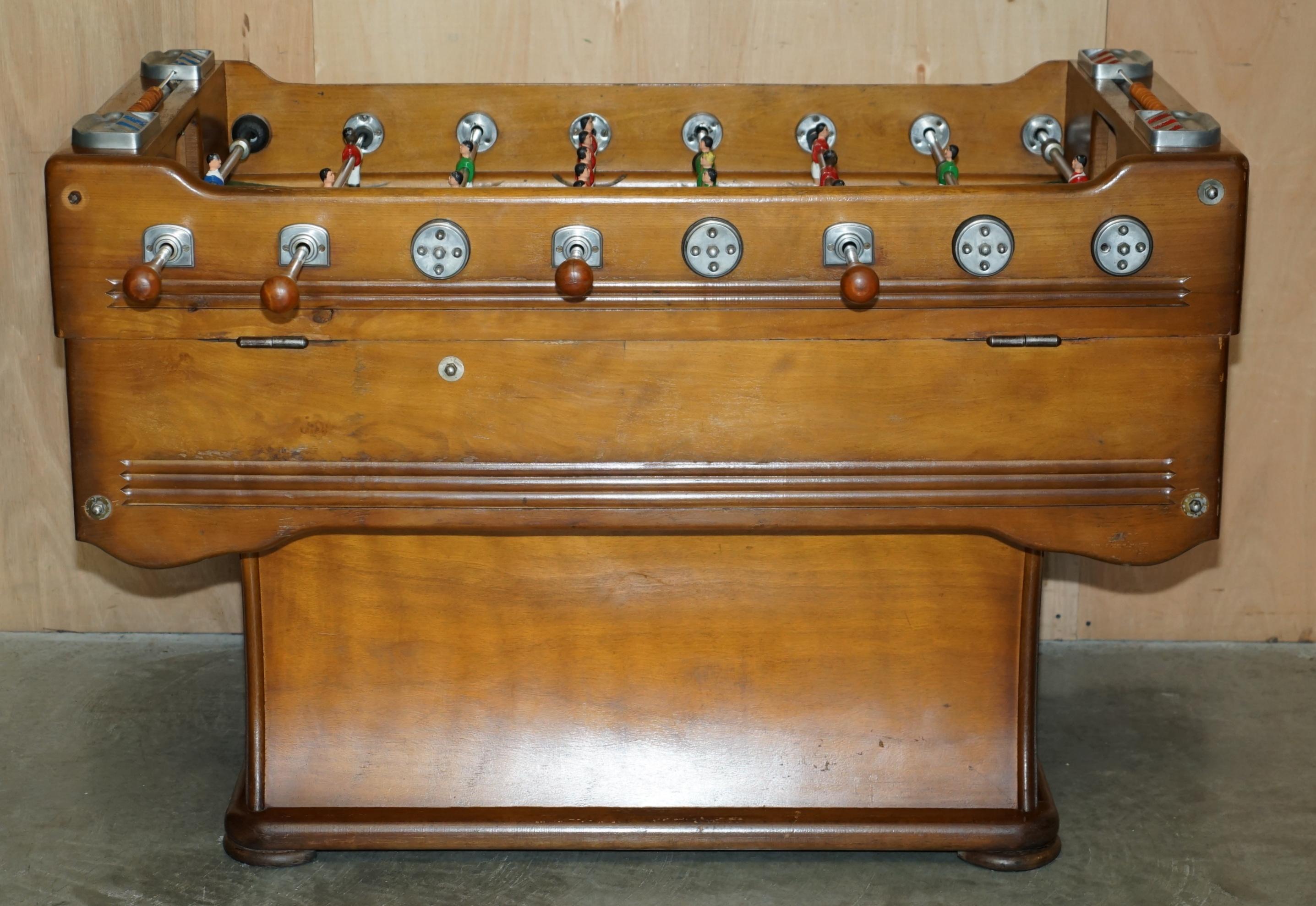 ANTIQUE FRENCH CIR 1920's R WOLFF LES JEUX AUTOMATIQUES FOOTBALL FOOSBALL TABLE For Sale 12