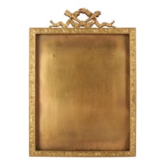 Antique French Classical Empire Ormolu Foliate Frame by B. Altman & Co NY