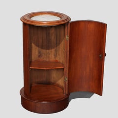 Antique French Classical Mahogany and Marble Cellarettes, circa 1830