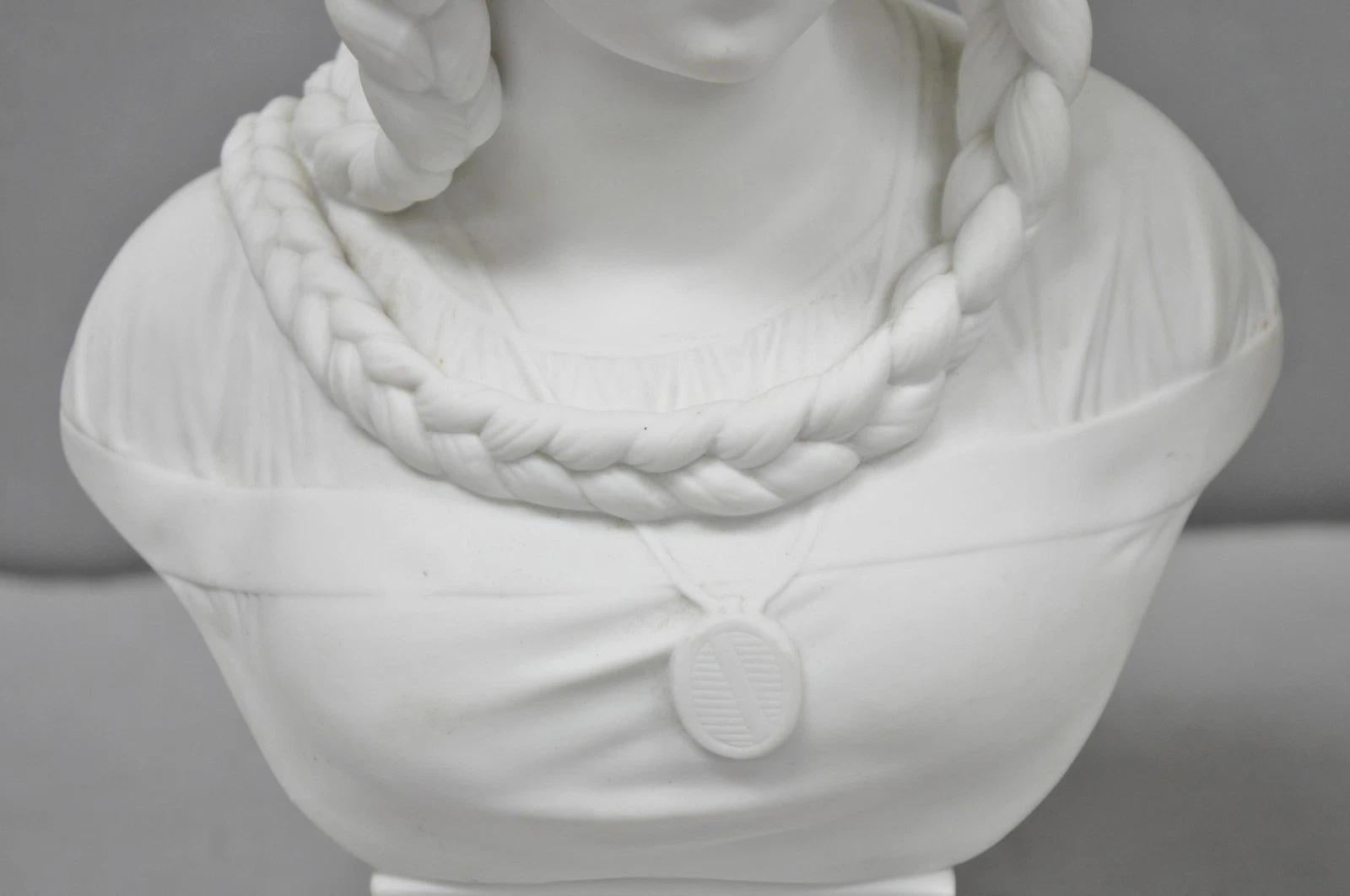 Antique French Classical Parian Porcelain 13