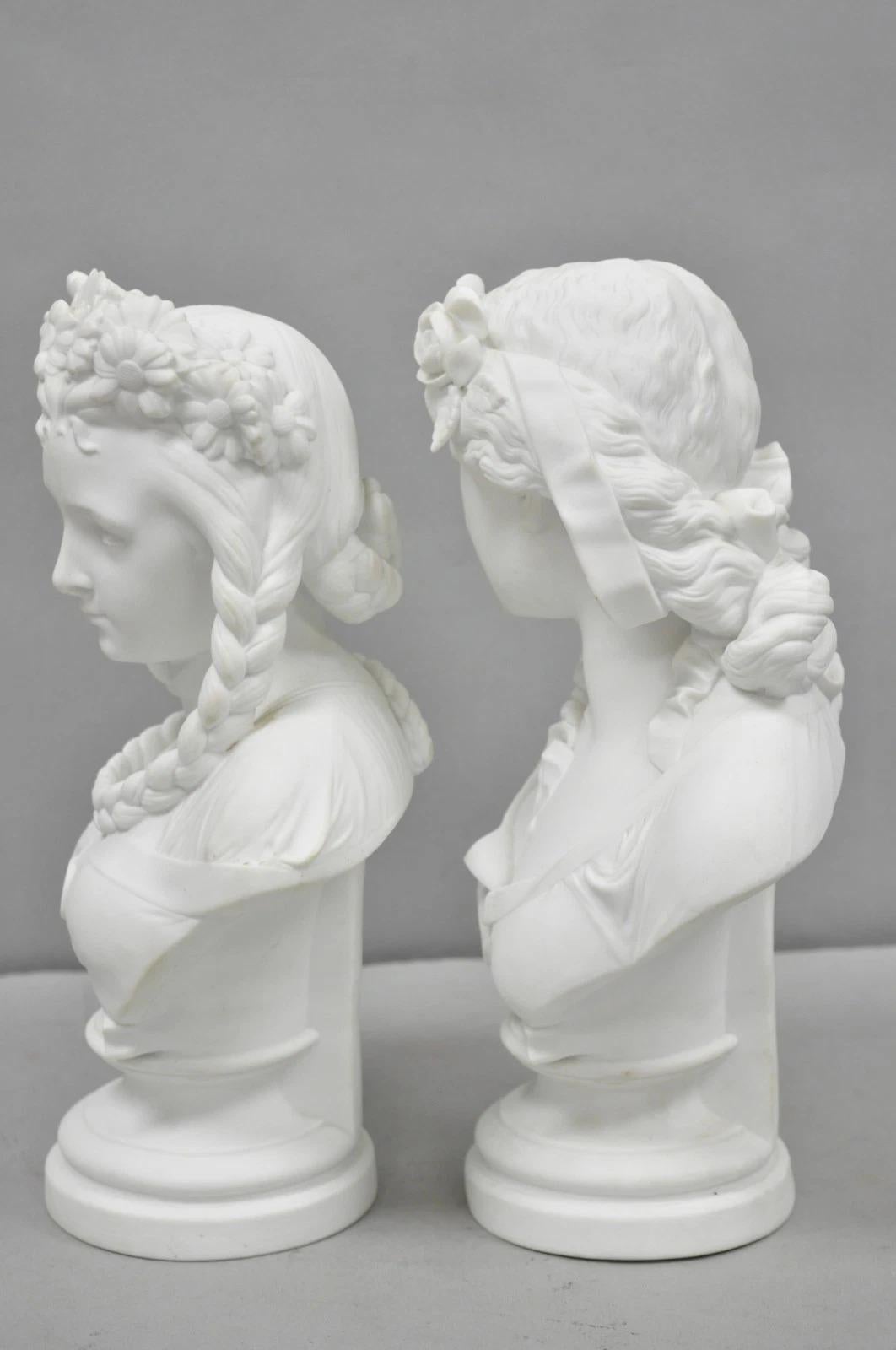 Antique French Classical Parian Porcelain 13