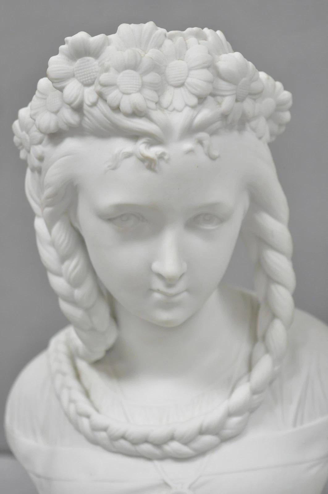 Antique French Classical Parian Porcelain 13