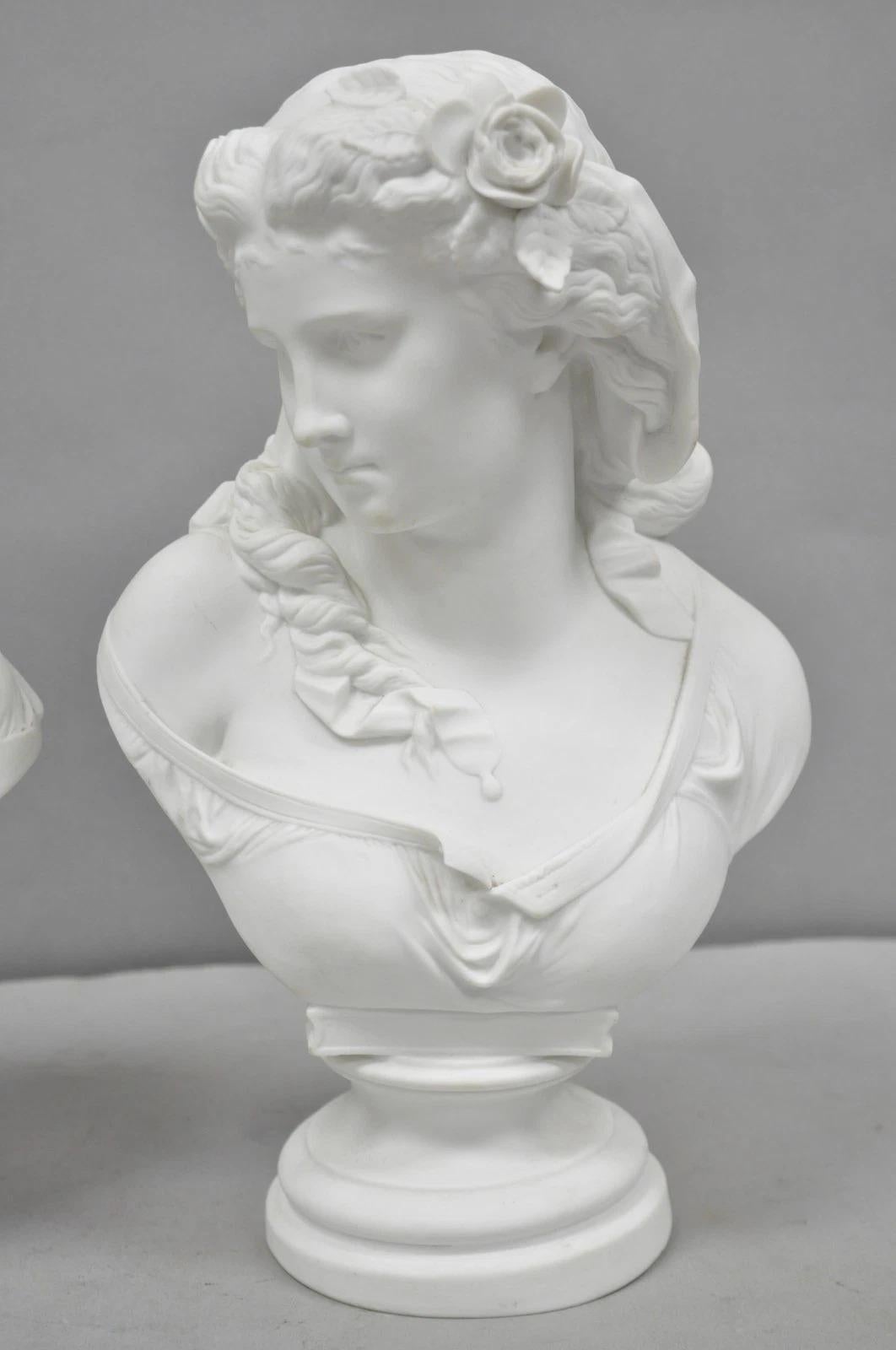 19th Century Antique French Classical Parian Porcelain 13