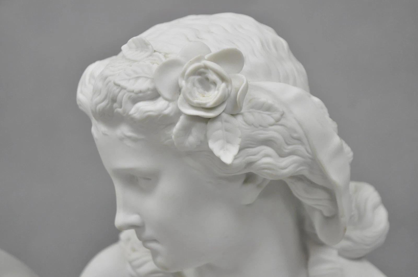 Antique French Classical Parian Porcelain 13