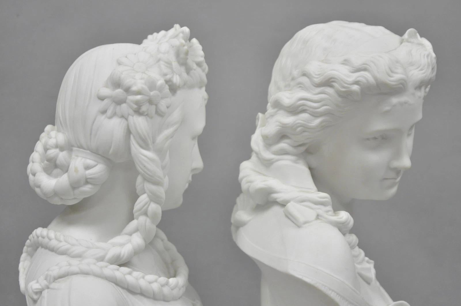 Antique French Classical Parian Porcelain 13