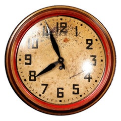 Cadran d'horloge française ancienne par Japy Freres:: industriel:: entièrement fonctionnel