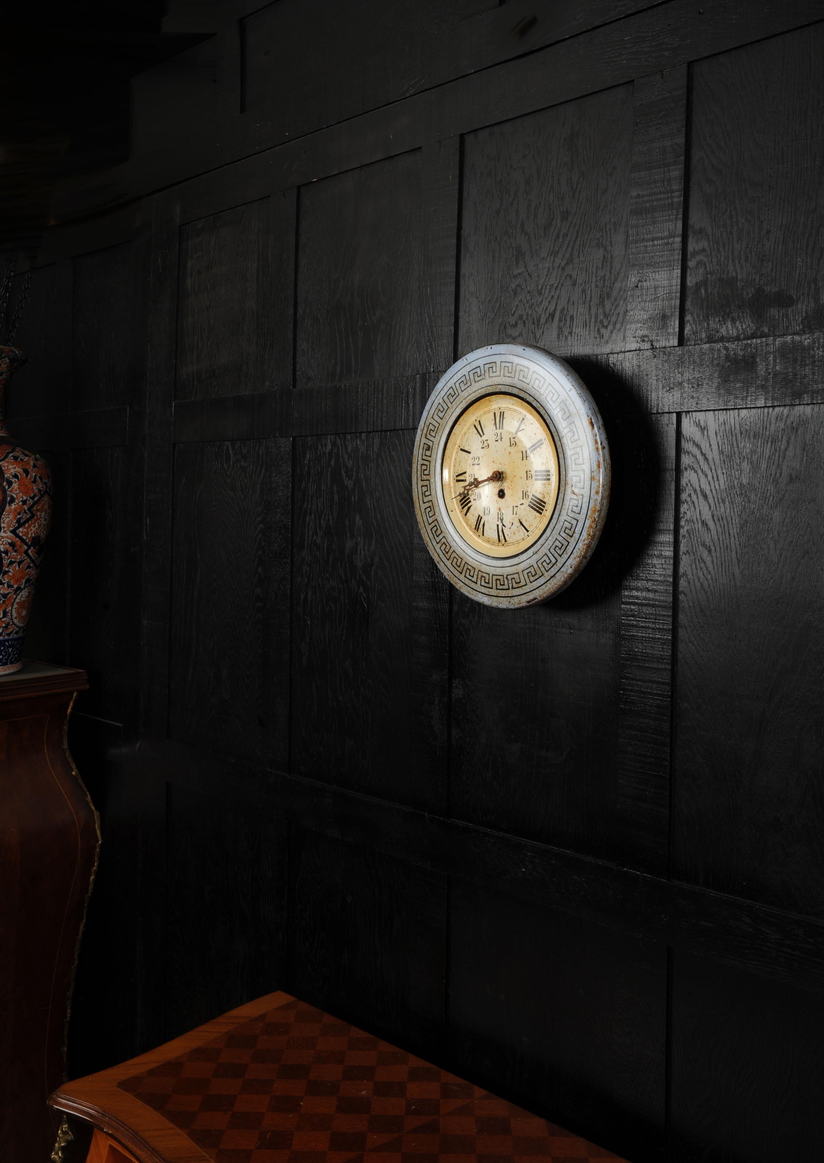 XX secolo Quadrante di orologio Antique French di Japy Frères, Industriale/Ferroviario in vendita