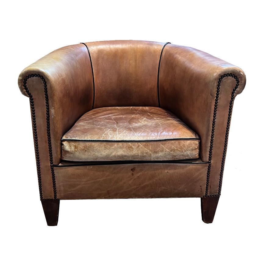 Français Fauteuils club français anciens en vente
