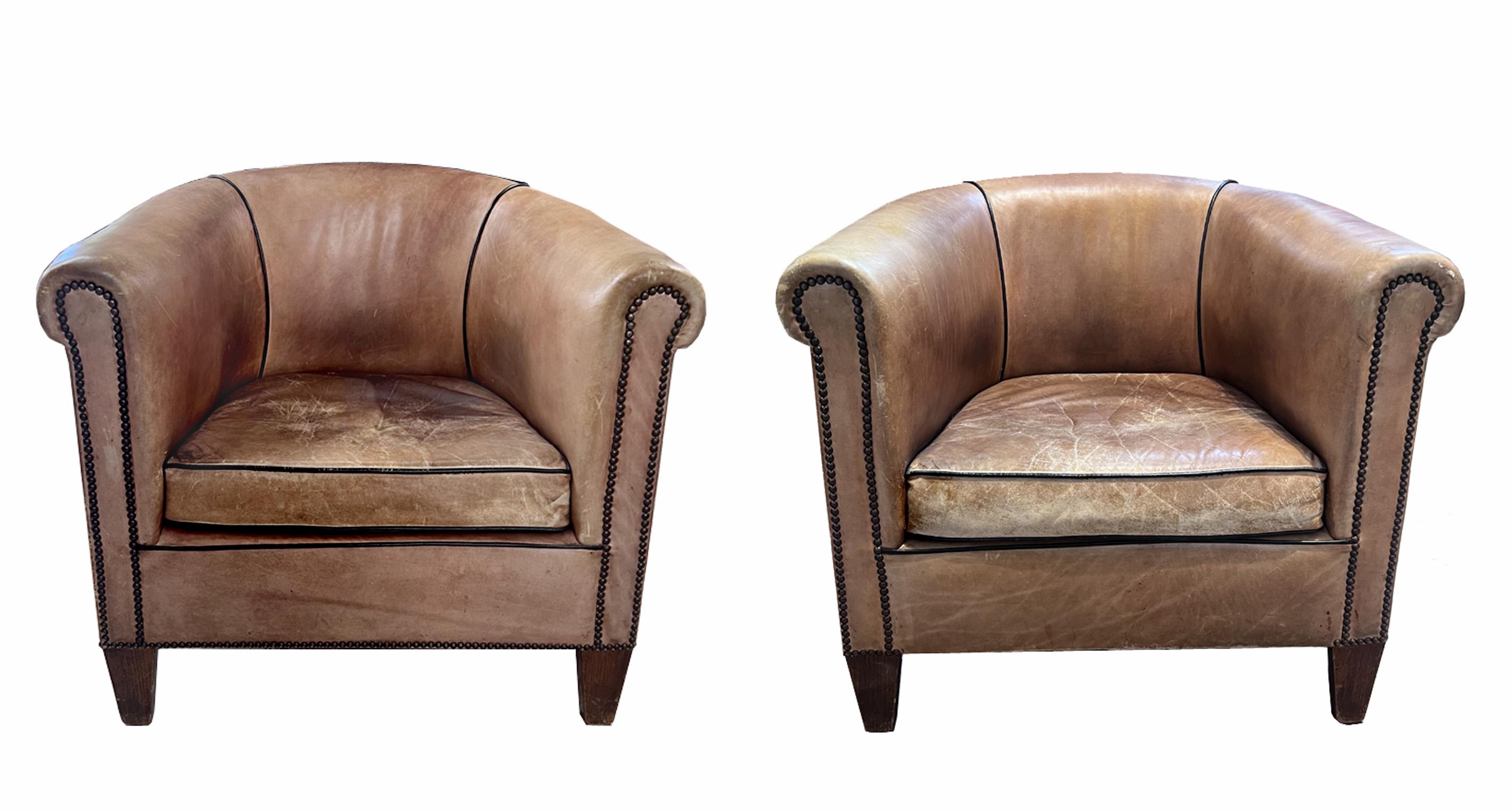 20ième siècle Fauteuils club français anciens en vente