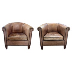 Antique French Club Chairs