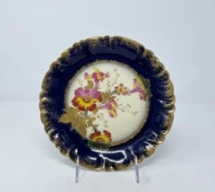 Antique French Cobalt and Gold Dessert Set, circa 1890