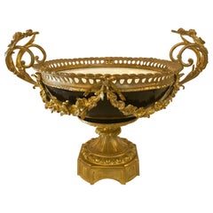 Antique French Cobalt Blue Ormolu-Mounted Centerpiece, circa 1875