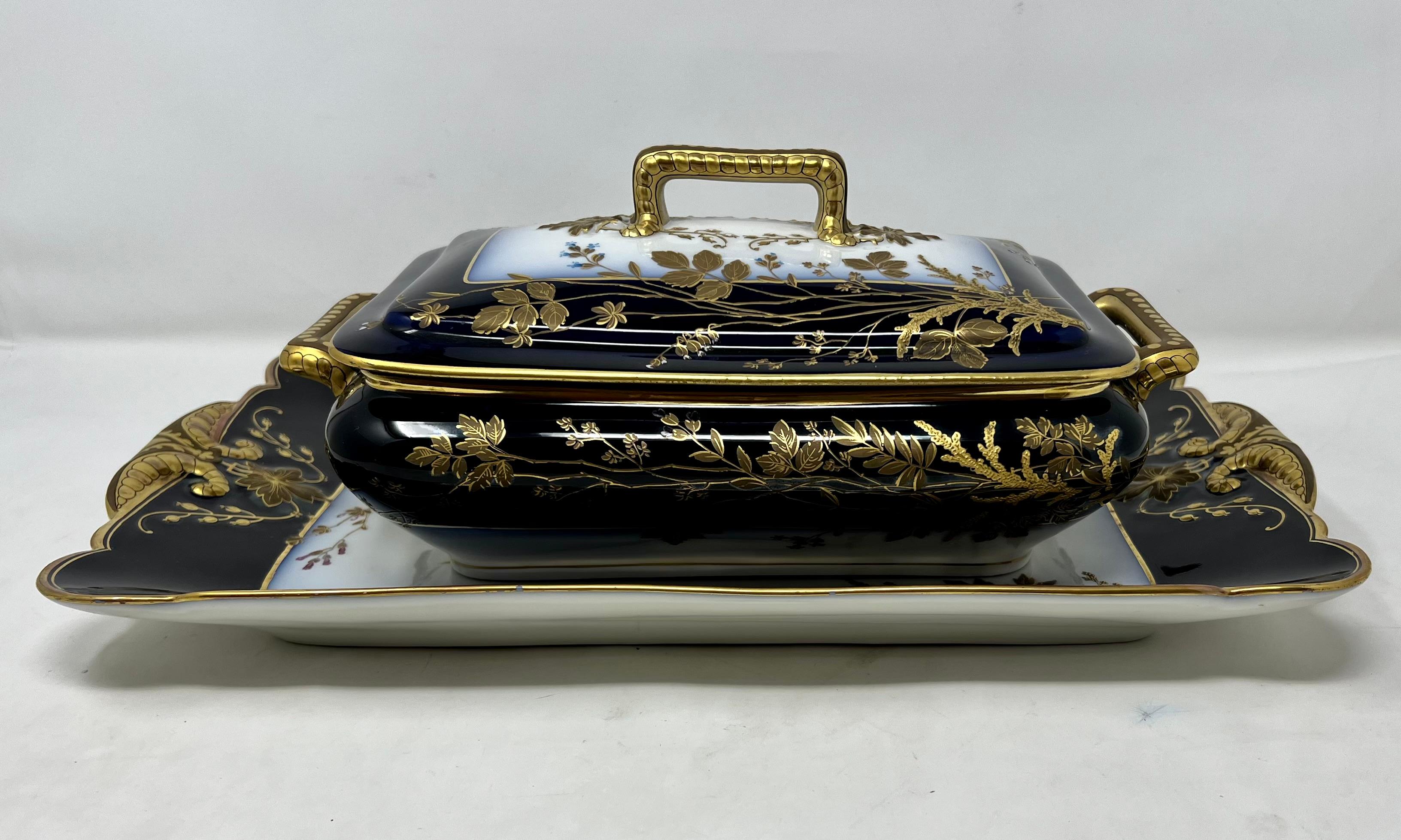Antique French cobalt gold tureen and platter.

Tureen
5