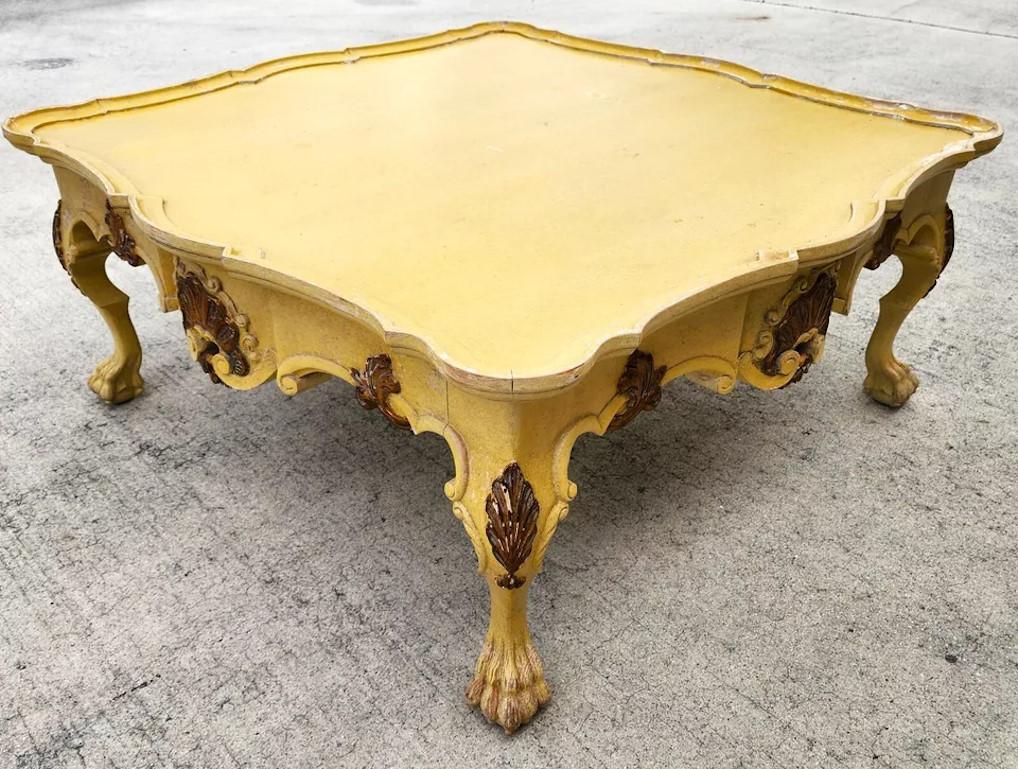 Antique French Coffee Cocktail Table (Mesa de centro francesa antigua) en venta 2