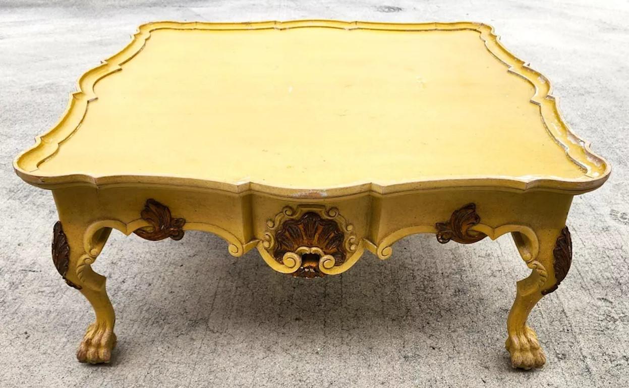 Antique French Coffee Cocktail Table (Mesa de centro francesa antigua) en venta 3