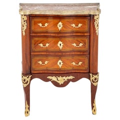 Antique French Commode Chest Drawers Empire, 1870