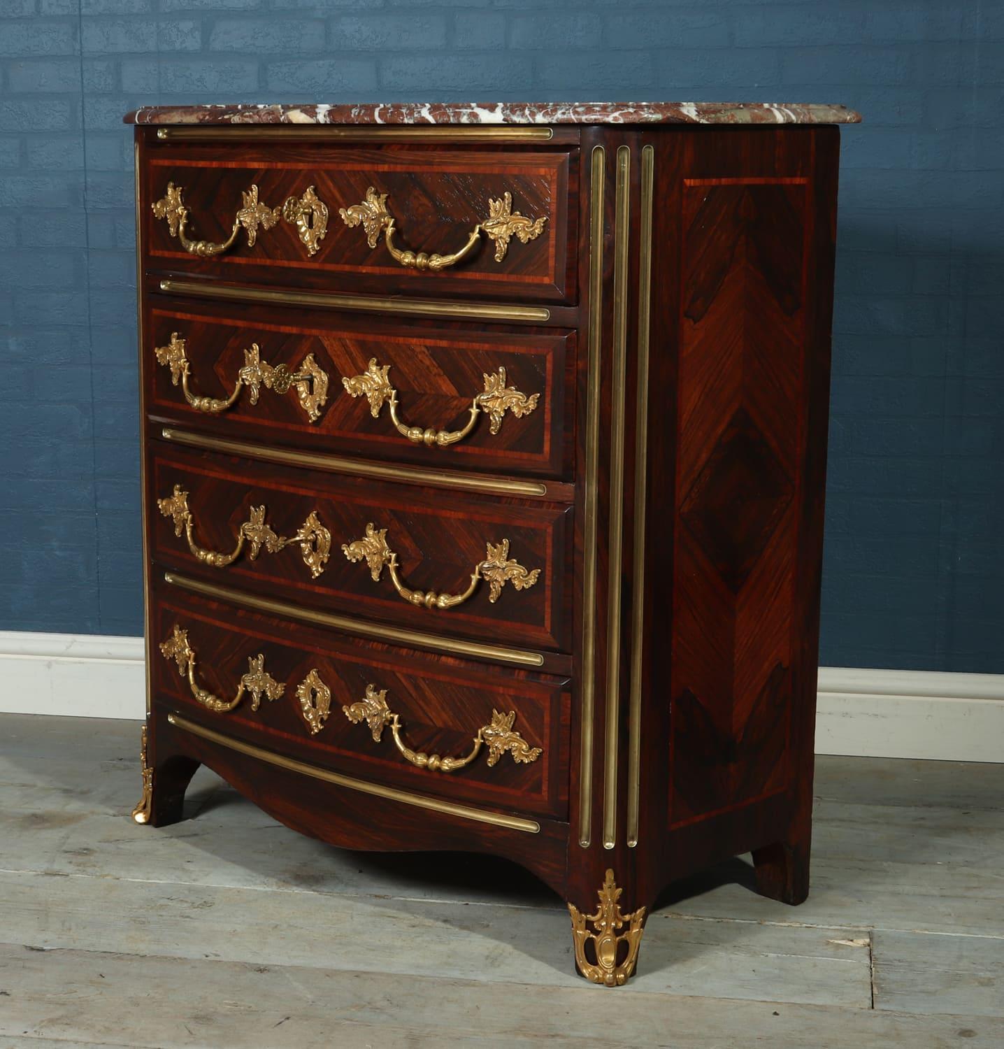 Antique French Commode Chest of Drawers, circa 1880 For Sale 1