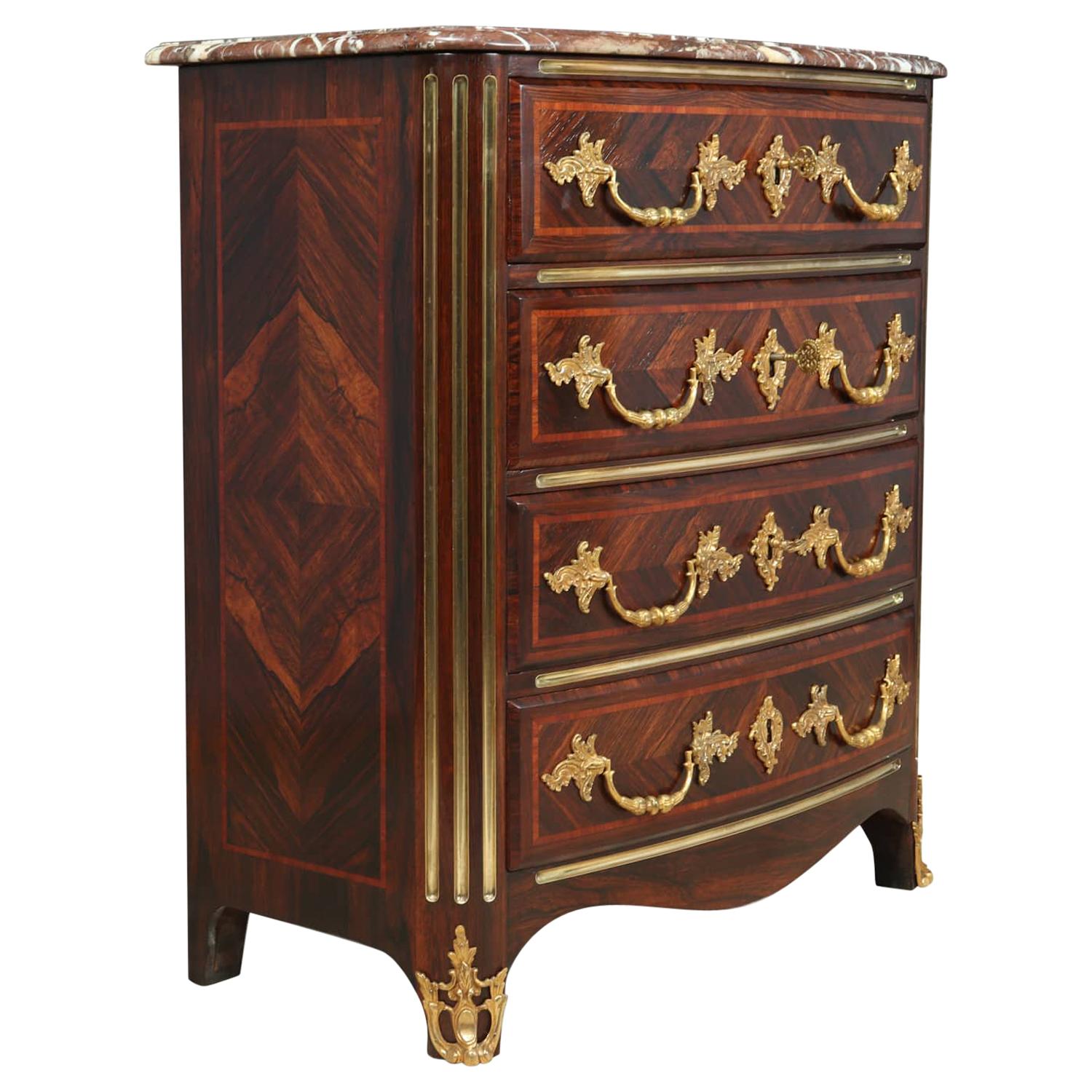 Antique French Commode Chest of Drawers, circa 1880 For Sale