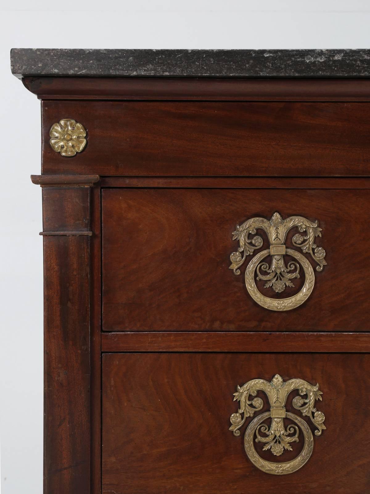 Hand-Crafted Antique French Commode or Dresser from the Restoration Period  For Sale