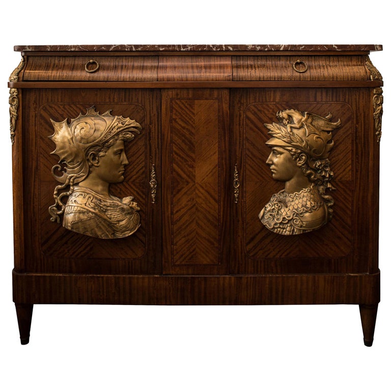 Commode Marqueterie, style Régence, époque Napoléon III - XIXe