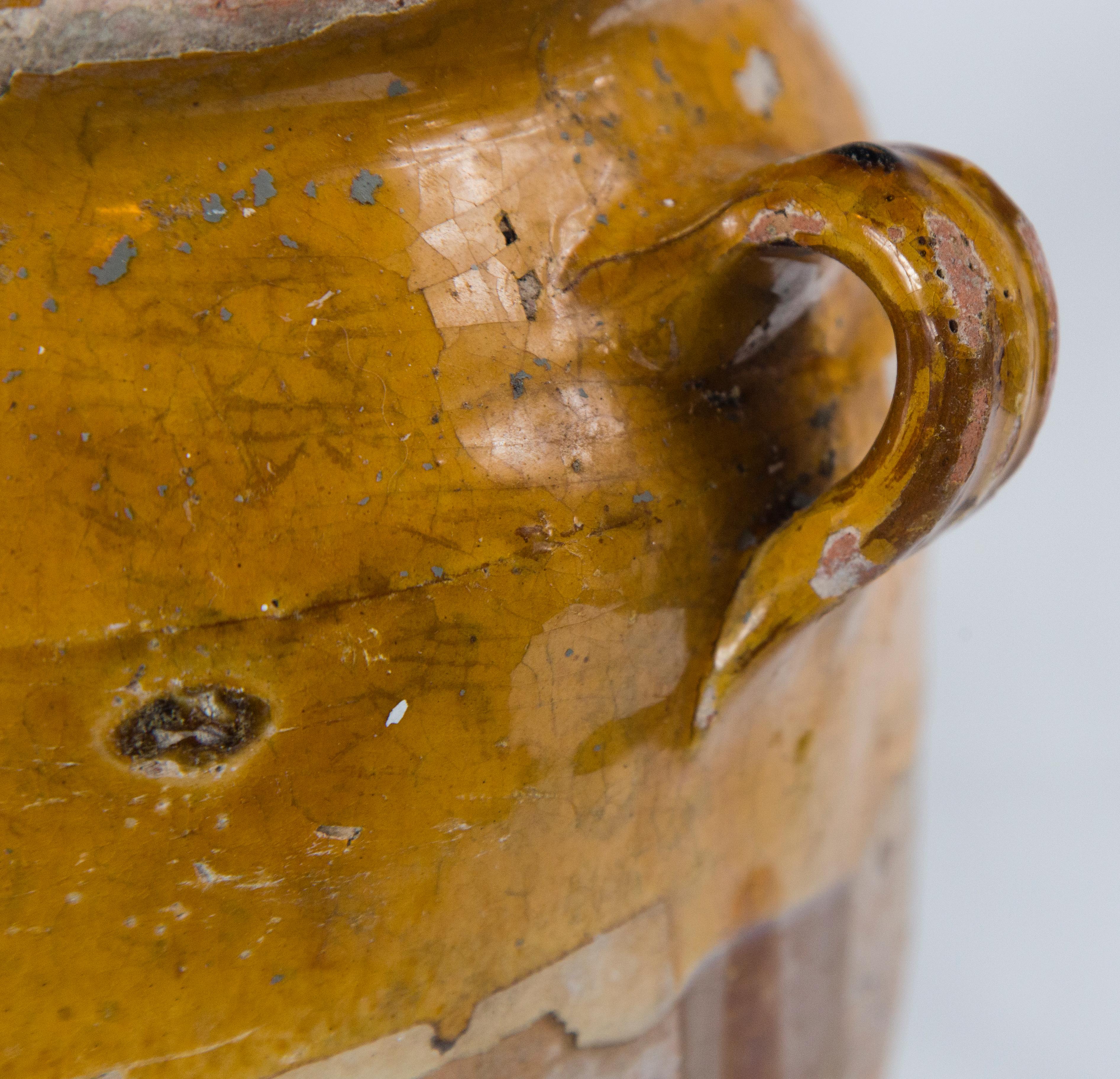 Terracotta Antique French Confit Pot, circa 1900