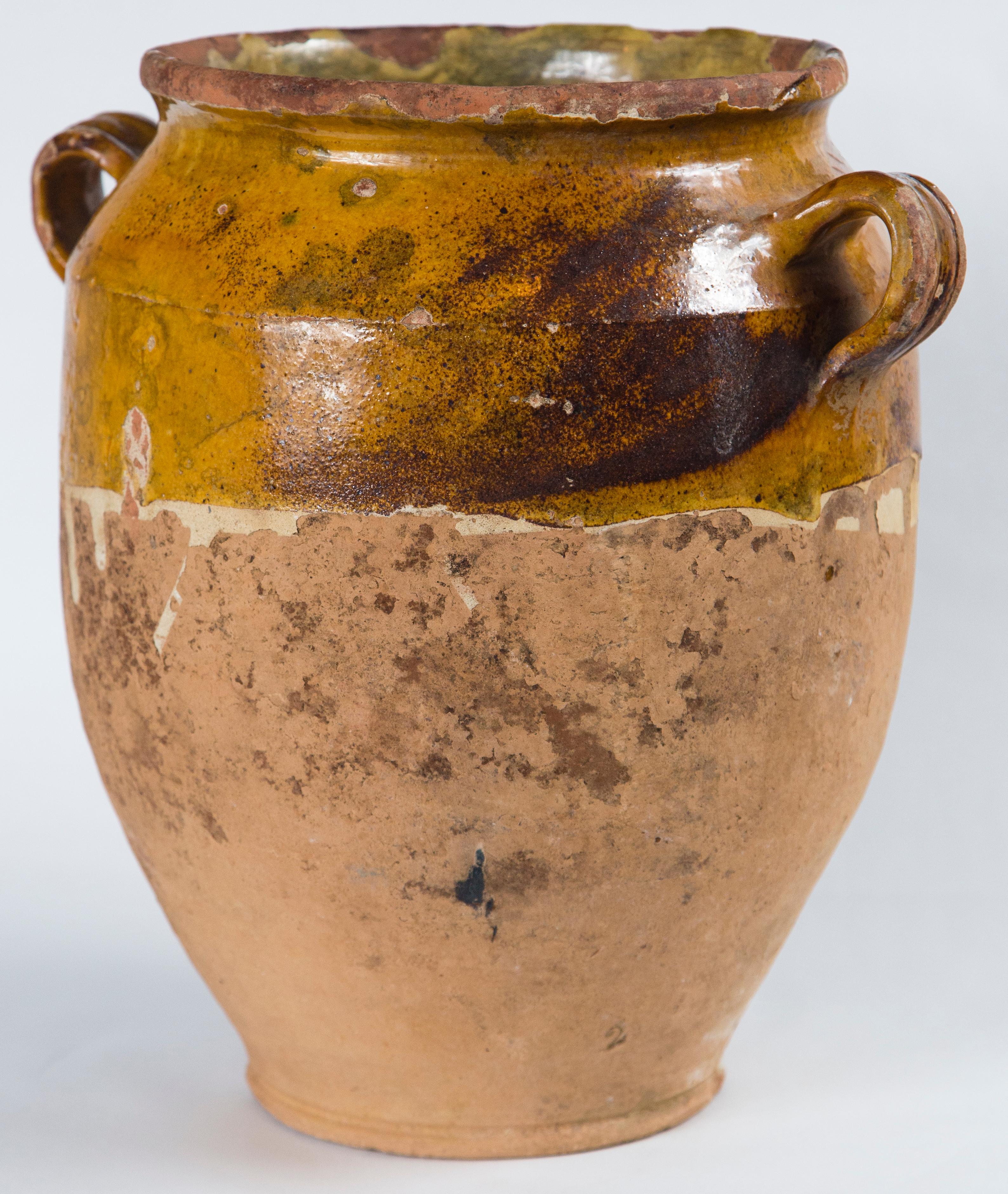 Antique French Confit Pot, Late 19th Century 1