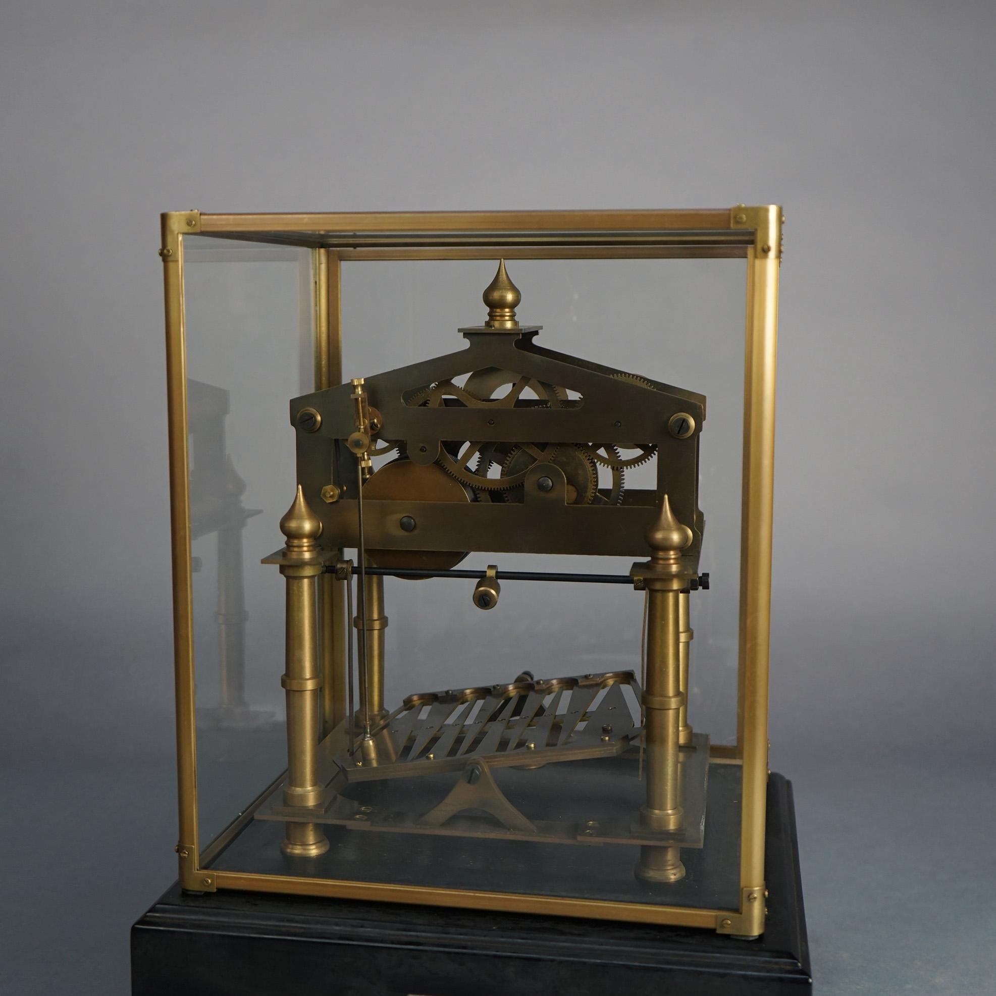 Antiquité française Congreve Rolling Ball Skeleton Clock 19thC 4