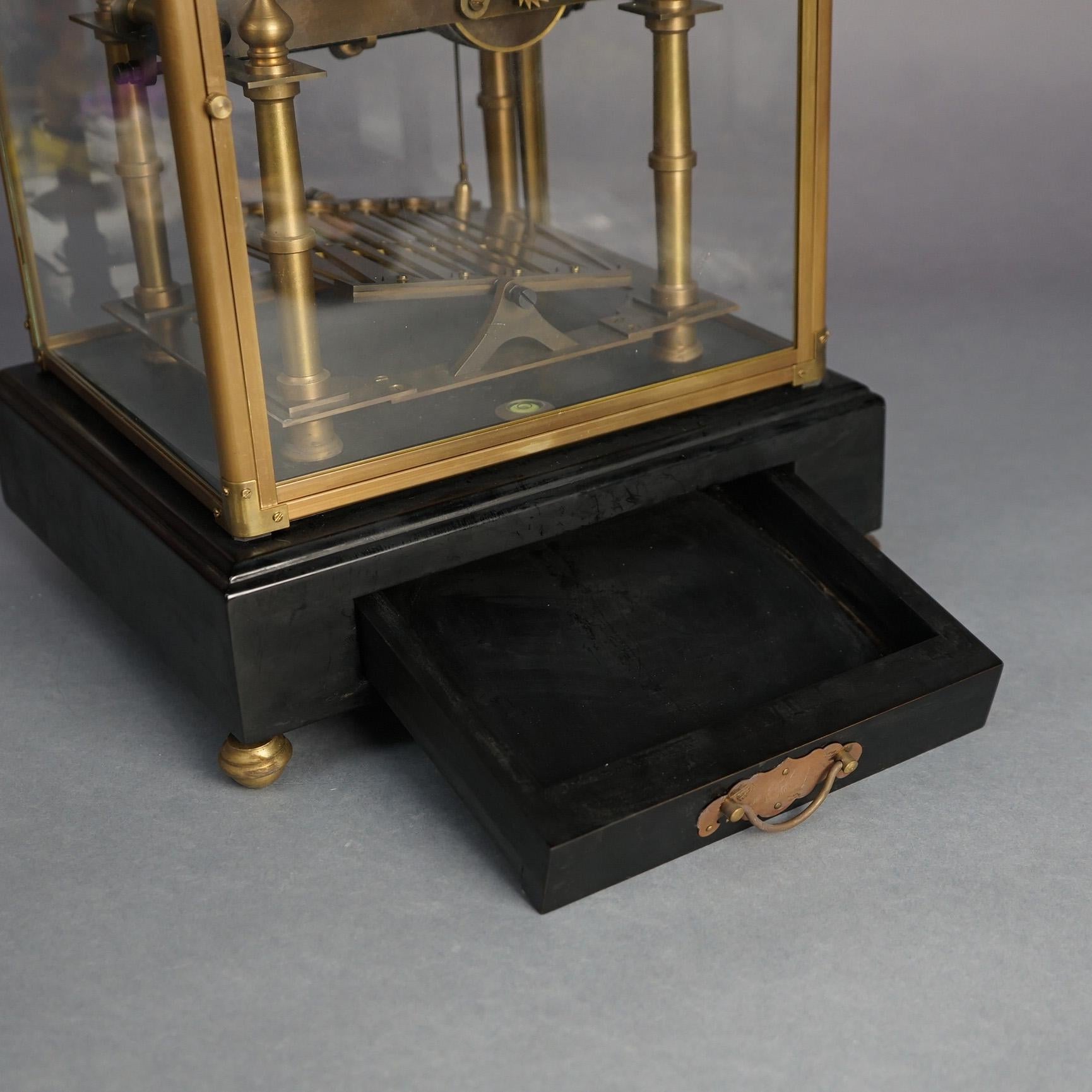 Antiquité française Congreve Rolling Ball Skeleton Clock 19thC 9