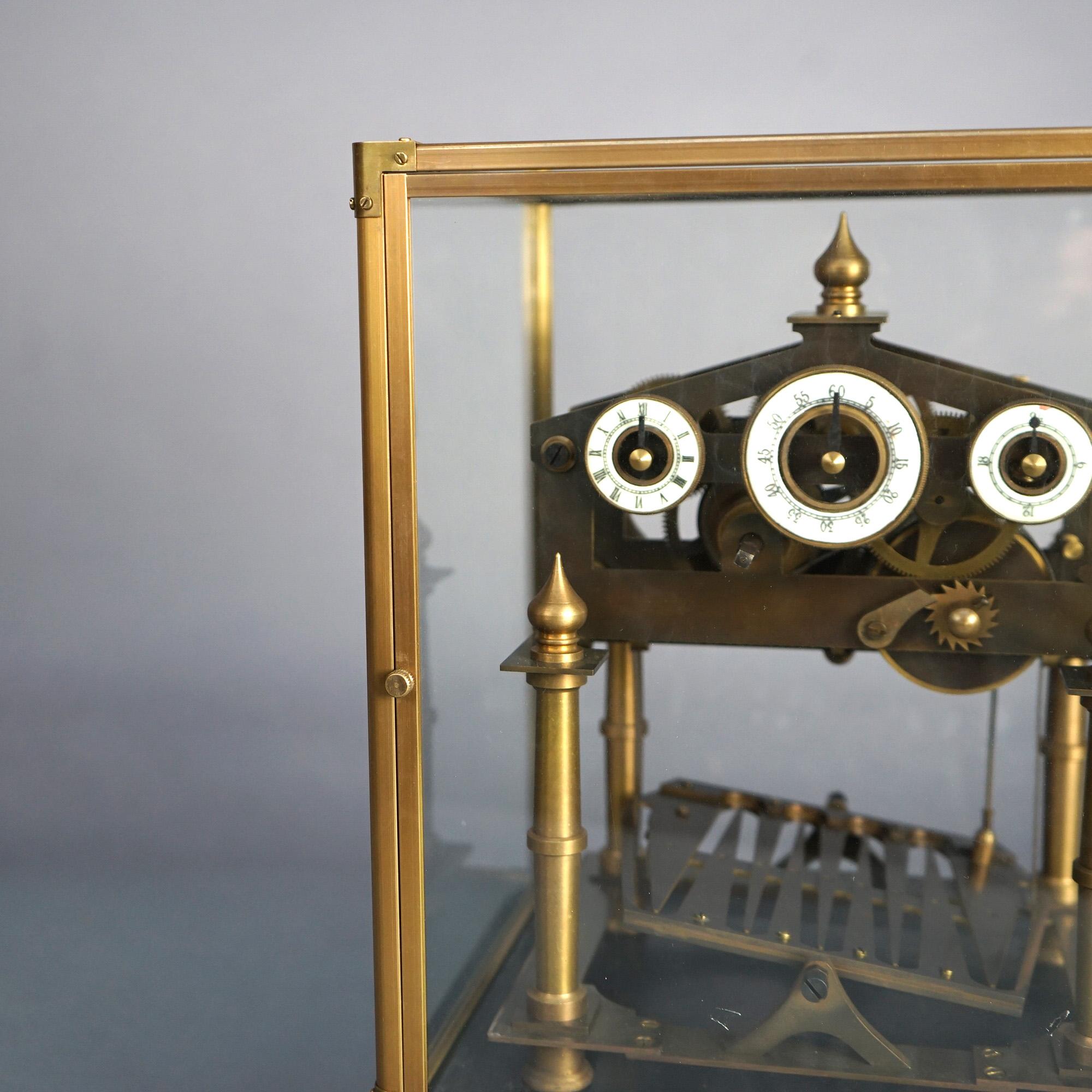 Antiquité française Congreve Rolling Ball Skeleton Clock 19thC Bon état à Big Flats, NY