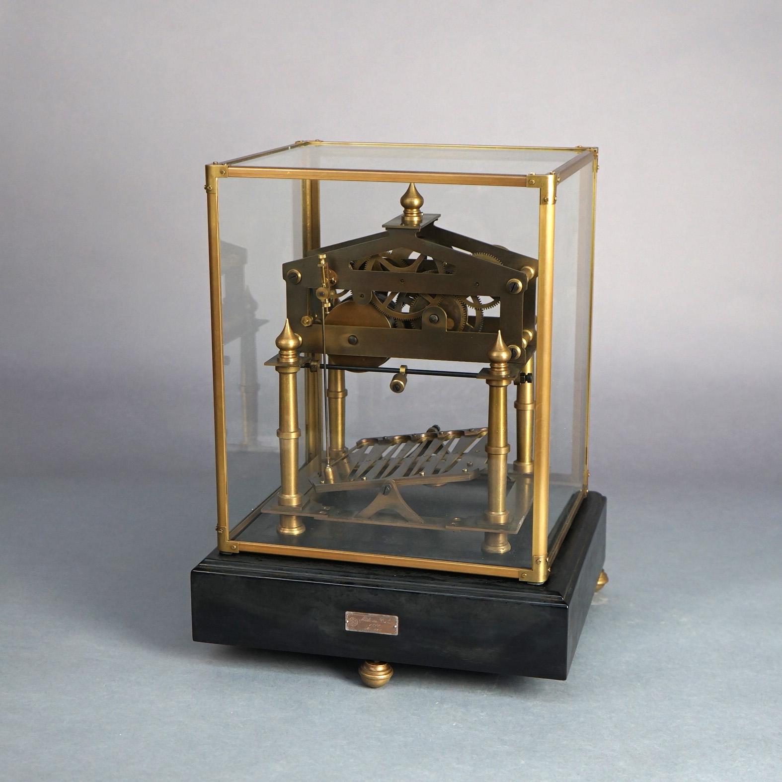 Antiquité française Congreve Rolling Ball Skeleton Clock 19thC 2
