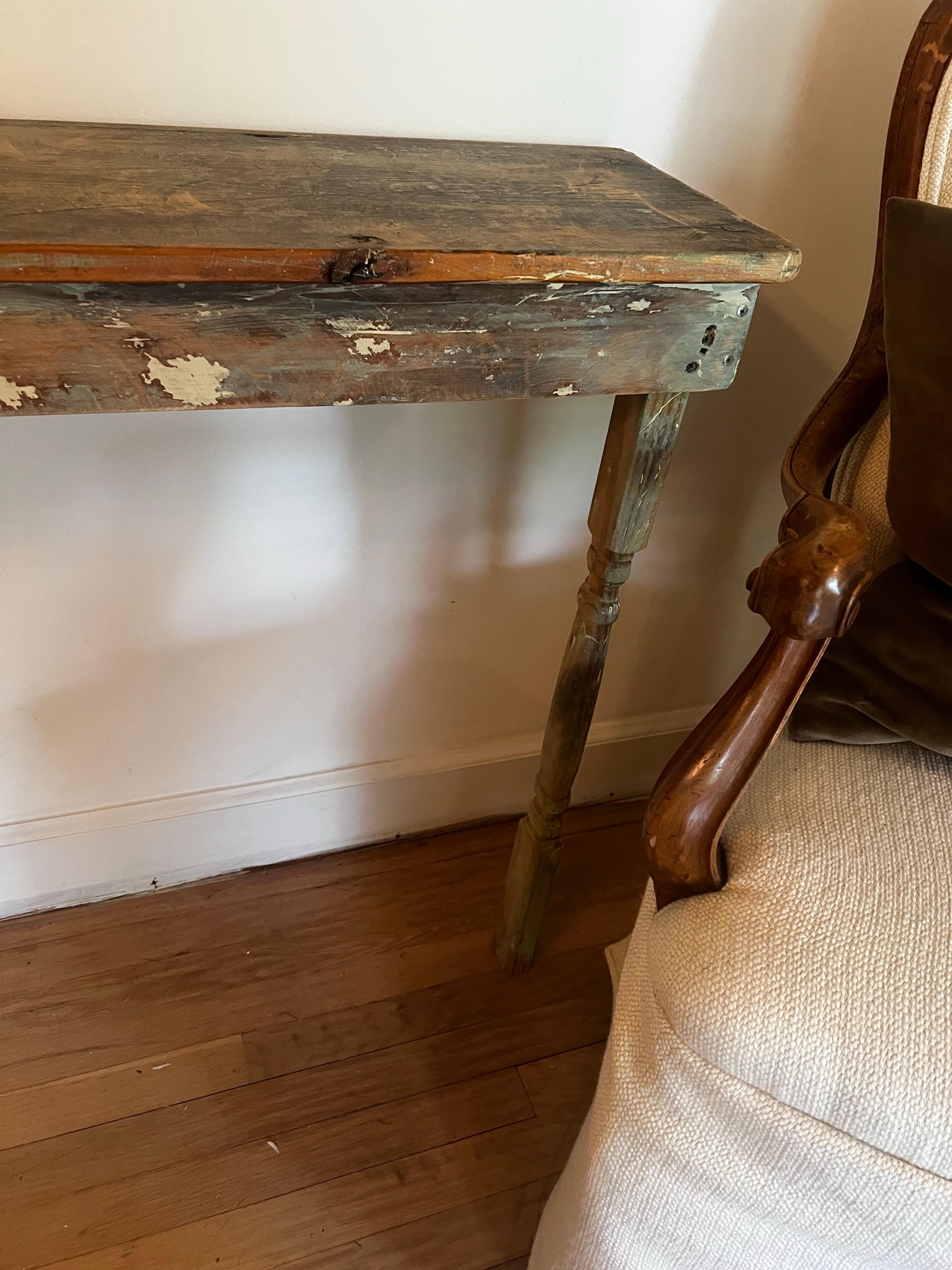 Primitivo Console Antique French - Vernice Greene & Greene in vendita