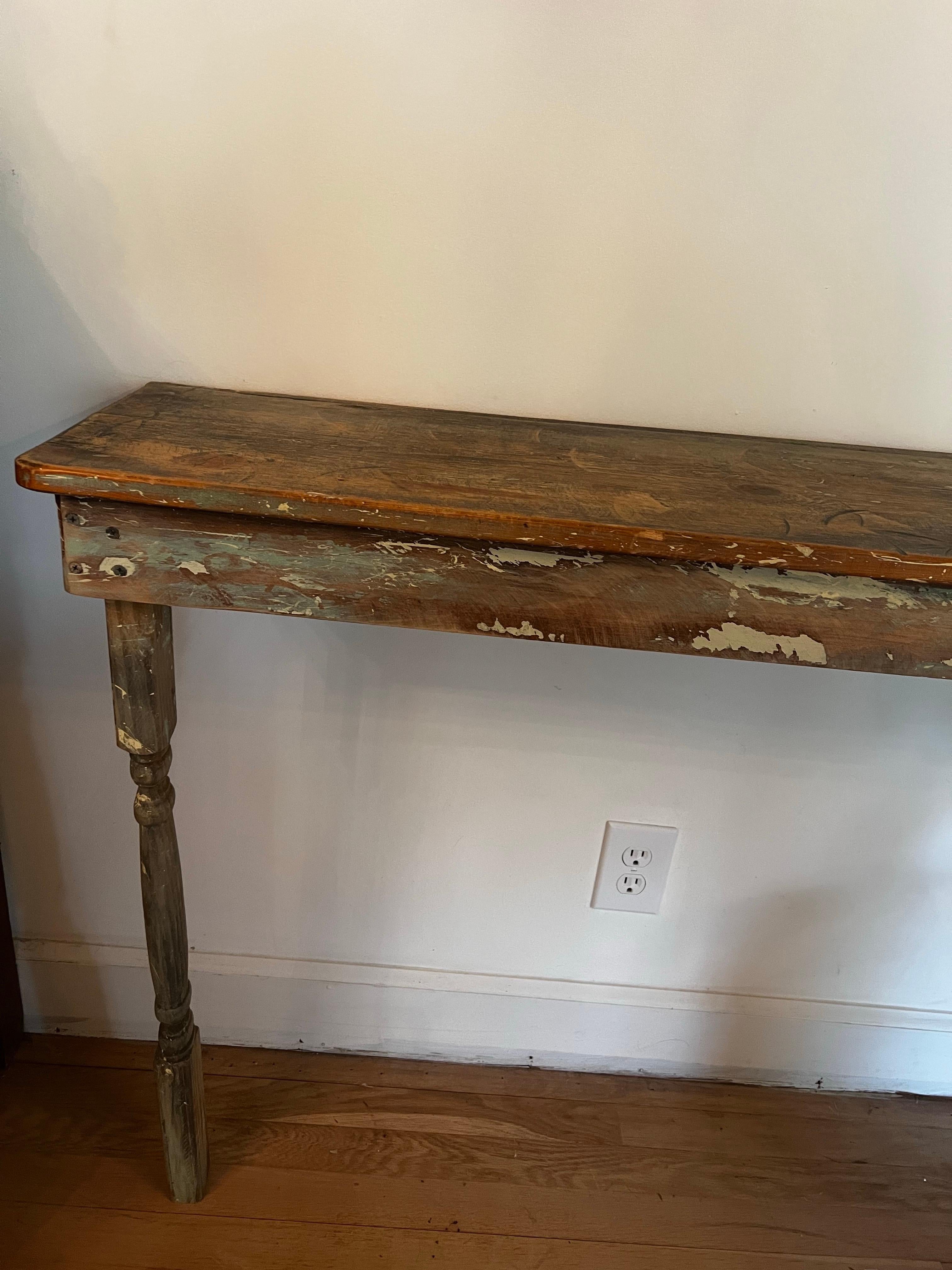 XIX secolo Console Antique French - Vernice Greene & Greene in vendita