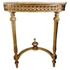Table console française ancienne de style Louis XVI